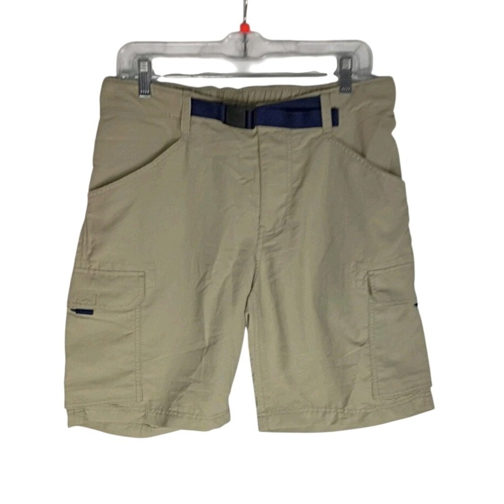 Lands' End X Blake Shelton Men's Nylon Hiking Shorts Sz M Tan Stretch Cargo